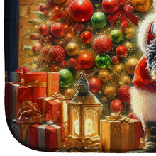 Load image into Gallery viewer, Yorkshire Terrier Yorkie and Santa Claus Dish Drying Mat