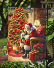 Load image into Gallery viewer, Yorkshire Terrier Yorkie with Santa Garden Flag – Christmas Dog Yard Decor