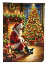 Load image into Gallery viewer, Yorkshire Terrier Yorkie and Santa Claus House Flag