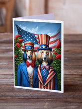 Load image into Gallery viewer, All American Afghan Hound Greeting Cards - Blank Note Cards – 8-Pack of Artist-Designed Cards with Envelopes