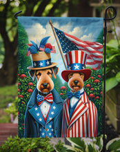 Load image into Gallery viewer, All American Airedale Terrier Garden Flag –  Dogs with American Flag Background by Caroline’s Treasures