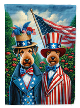 Load image into Gallery viewer, All American Airedale Terrier Garden Flag –  Dogs with American Flag Background by Caroline’s Treasures