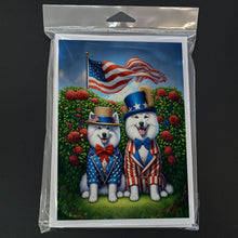 Load image into Gallery viewer, All American American Eskimo Greeting Cards - Blank Note Cards – 8-Pack of Artist-Designed Cards with Envelopes