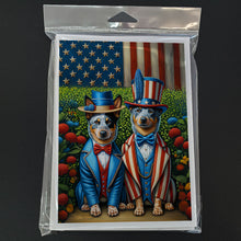 Load image into Gallery viewer, All American Australian Cattle Dog Greeting Cards - Blank Note Cards – 8-Pack of Artist-Designed Cards with Envelopes