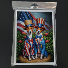Load image into Gallery viewer, All American Basenji Greeting Cards - Blank Note Cards – 8-Pack of Artist-Designed Cards with Envelopes