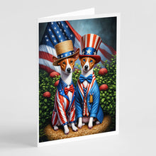 Load image into Gallery viewer, All American Basenji Greeting Cards - Blank Note Cards – 8-Pack of Artist-Designed Cards with Envelopes