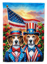 Load image into Gallery viewer, All American Beagle Garden Flag –  Dogs with American Flag Background by Caroline’s Treasures