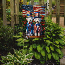 Load image into Gallery viewer, All American Bedlington Terrier Garden Flag –  Dogs with American Flag Background by Caroline’s Treasures