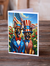 Load image into Gallery viewer, All American Belgian Malinois Greeting Cards - Blank Note Cards – 8-Pack of Artist-Designed Cards with Envelopes