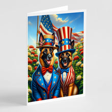 Load image into Gallery viewer, All American Belgian Malinois Greeting Cards - Blank Note Cards – 8-Pack of Artist-Designed Cards with Envelopes