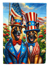 Load image into Gallery viewer, All American Belgian Malinois Garden Flag –  Dogs with American Flag Background by Caroline’s Treasures
