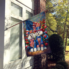 Load image into Gallery viewer, All American Bichon Frise House Flag