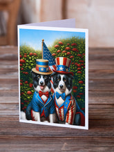 Load image into Gallery viewer, All American Border Collie Greeting Cards - Blank Note Cards – 8-Pack of Artist-Designed Cards with Envelopes