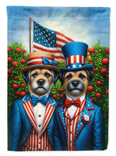 Load image into Gallery viewer, All American Border Terrier Garden Flag –  Dogs with American Flag Background by Caroline’s Treasures