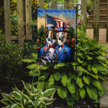 Load image into Gallery viewer, All American Borzoi Garden Flag –  Dogs with American Flag Background by Caroline’s Treasures