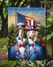 Load image into Gallery viewer, All American Borzoi Garden Flag –  Dogs with American Flag Background by Caroline’s Treasures