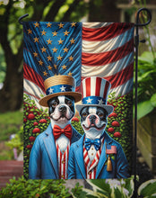 Load image into Gallery viewer, All American Boston Terrier Garden Flag –  Dogs with American Flag Background by Caroline’s Treasures