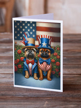 Load image into Gallery viewer, All American Brussels Griffon Greeting Cards - Blank Note Cards – 8-Pack of Artist-Designed Cards with Envelopes