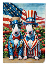 Load image into Gallery viewer, All American Bull Terrier Garden Flag –  Dogs with American Flag Background by Caroline’s Treasures