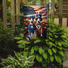 Load image into Gallery viewer, All American Bull Terrier Garden Flag –  Dogs with American Flag Background by Caroline’s Treasures