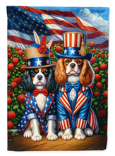 Load image into Gallery viewer, All American Cavalier Spaniel Garden Flag –  Dogs with American Flag Background by Caroline’s Treasures