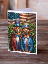 Load image into Gallery viewer, All American Chesapeake Bay Retriever Greeting Cards - Blank Note Cards – 8-Pack of Artist-Designed Cards with Envelopes
