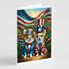 Load image into Gallery viewer, All American Chihuahua Greeting Cards - Blank Note Cards – 8-Pack of Artist-Designed Cards with Envelopes