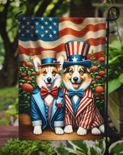 Load image into Gallery viewer, All American Corgi Garden Flag –  Dogs with American Flag Background by Caroline’s Treasures