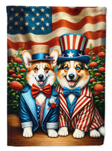 Load image into Gallery viewer, All American Corgi Garden Flag –  Dogs with American Flag Background by Caroline’s Treasures