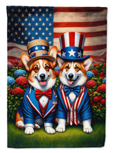Load image into Gallery viewer, All American Corgi Garden Flag –  Dogs with American Flag Background by Caroline’s Treasures