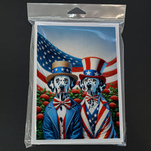 Load image into Gallery viewer, All American Dalmatian Greeting Cards - Blank Note Cards – 8-Pack of Artist-Designed Cards with Envelopes