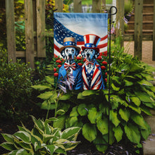 Load image into Gallery viewer, All American Dalmatian Garden Flag –  Dogs with American Flag Background by Caroline’s Treasures