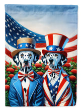 Load image into Gallery viewer, All American Dalmatian Garden Flag –  Dogs with American Flag Background by Caroline’s Treasures