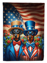 Load image into Gallery viewer, All American Doberman Pinscher House Flag