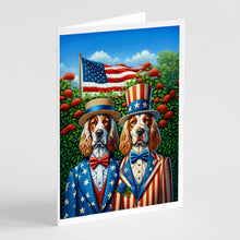 Load image into Gallery viewer, All American English Setter Greeting Cards - Blank Note Cards – 8-Pack of Artist-Designed Cards with Envelopes