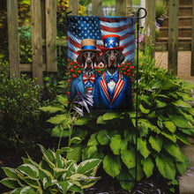Load image into Gallery viewer, All American German Shorthaired Pointer Garden Flag –  Dogs with American Flag Background by Caroline’s Treasures
