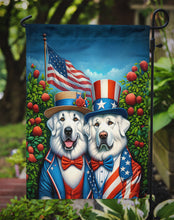 Load image into Gallery viewer, All American Great Pyrenees Garden Flag –  Dogs with American Flag Background by Caroline’s Treasures