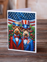 Load image into Gallery viewer, All American Irish Terrier Greeting Cards - Blank Note Cards – 8-Pack of Artist-Designed Cards with Envelopes