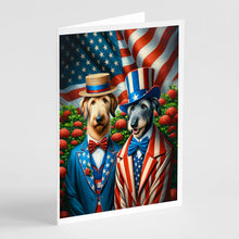 Load image into Gallery viewer, All American Irish Wolfhound Greeting Cards - Blank Note Cards – 8-Pack of Artist-Designed Cards with Envelopes