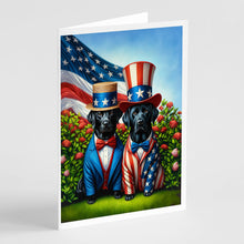 Load image into Gallery viewer, All American Labrador Retriever Greeting Cards - Blank Note Cards – 8-Pack of Artist-Designed Cards with Envelopes