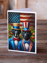 Load image into Gallery viewer, All American Labrador Retriever Greeting Cards - Blank Note Cards – 8-Pack of Artist-Designed Cards with Envelopes