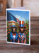 Load image into Gallery viewer, All American Labrador Retriever Greeting Cards - Blank Note Cards – 8-Pack of Artist-Designed Cards with Envelopes