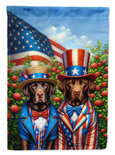 Load image into Gallery viewer, All American Labrador Retriever Garden Flag –  Dogs with American Flag Background by Caroline’s Treasures