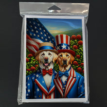 Load image into Gallery viewer, All American Labrador Retriever Greeting Cards - Blank Note Cards – 8-Pack of Artist-Designed Cards with Envelopes