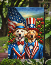 Load image into Gallery viewer, All American Labrador Retriever Garden Flag –  Dogs with American Flag Background by Caroline’s Treasures