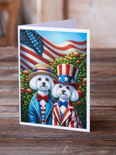 Load image into Gallery viewer, All American Maltese Greeting Cards - Blank Note Cards – 8-Pack of Artist-Designed Cards with Envelopes