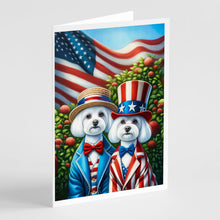 Load image into Gallery viewer, All American Maltese Greeting Cards - Blank Note Cards – 8-Pack of Artist-Designed Cards with Envelopes