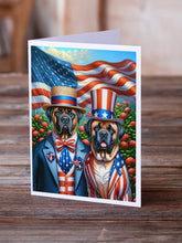 Load image into Gallery viewer, All American Mastiff Greeting Cards - Blank Note Cards – 8-Pack of Artist-Designed Cards with Envelopes