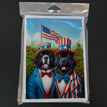 Load image into Gallery viewer, All American Newfoundland Greeting Cards - Blank Note Cards – 8-Pack of Artist-Designed Cards with Envelopes