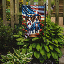 Load image into Gallery viewer, All American Papillon Garden Flag –  Dogs with American Flag Background by Caroline’s Treasures